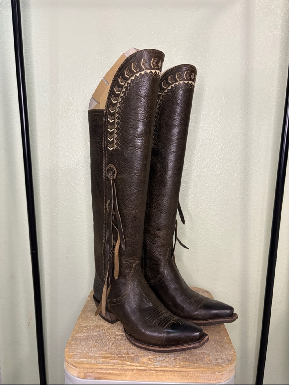 Ariat Tallulah Dark Brown Leather Tall Western Boots